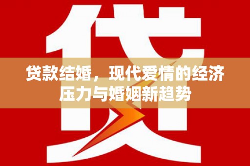 双台子贷款结婚，现代爱情的经济压力与婚姻新趋势