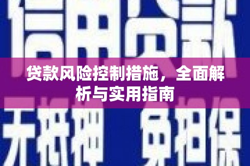双台子贷款风险控制措施，全面解析与实用指南