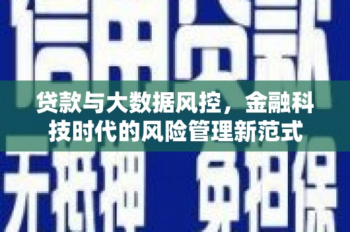 双台子贷款与大数据风控，金融科技时代的风险管理新范式