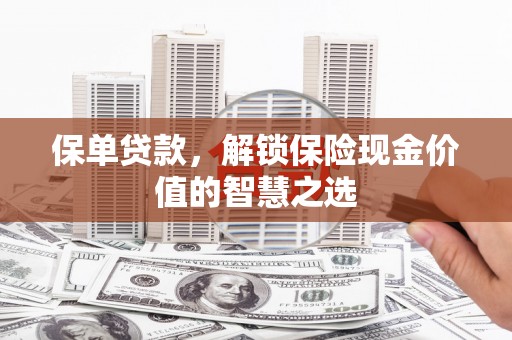 双台子保单贷款，解锁保险现金价值的智慧之选