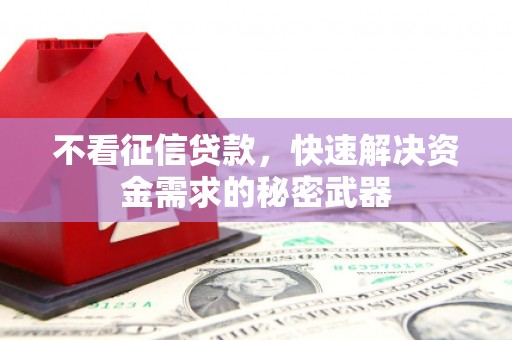 双台子不看征信贷款，快速解决资金需求的秘密武器