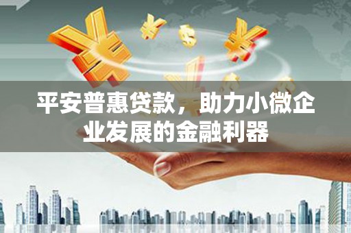 双台子平安普惠贷款，助力小微企业发展的金融利器