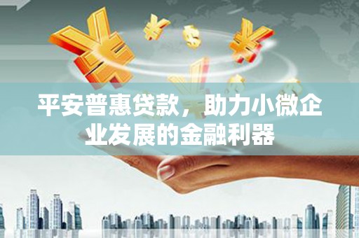 双台子平安普惠贷款，助力小微企业发展的金融利器