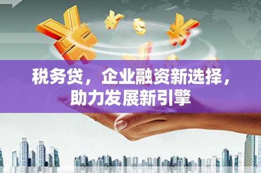 双台子税务贷，企业融资新选择，助力发展新引擎