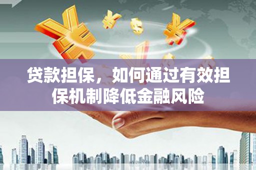 双台子贷款担保，如何通过有效担保机制降低金融风险