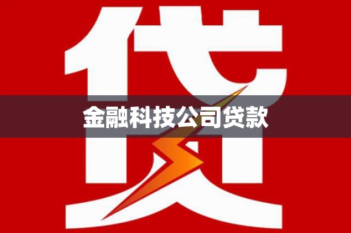 双台子金融科技公司贷款