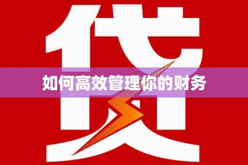 双台子如何高效管理你的财务