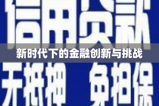 双台子新时代下的金融创新与挑战